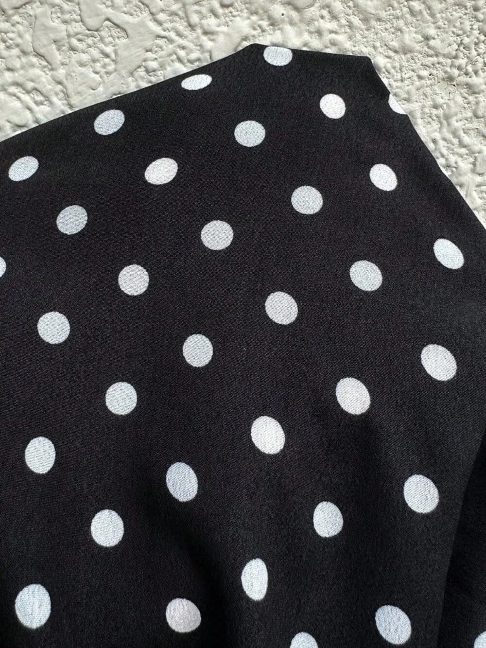 Black Elegant Women's Polka Dot Lace Maxi V-Neck Dress - Picture 7 of 8
